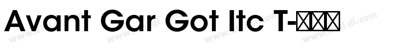 Avant Gar Got Itc T字体转换